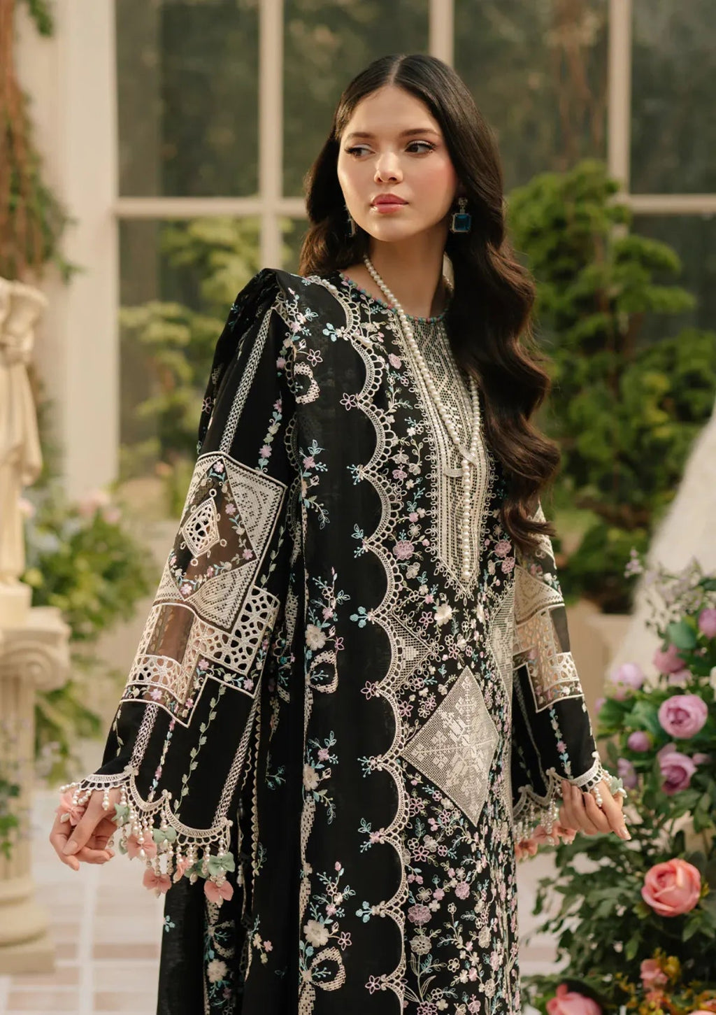 Lawn 3pc Unstitch Freesia Emb Lawn'25  703
