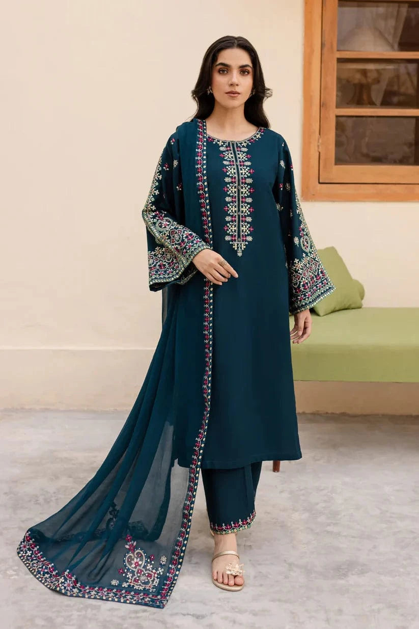 Batik Dhanak Embroidered 3 Piece | LM 585