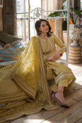 3 Piece Embroidered Lawn Suit with Organza dupatta SB62