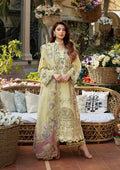 ELAF-3PC LAWN CHIKANKARI EMBROIDERED SHIRT WITH KHAADI NET EMB DUPATTA AND EMB TROUSER - 711