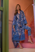3 Piece Printed Lawn Shirt with Printed Silk dupatta SN 13