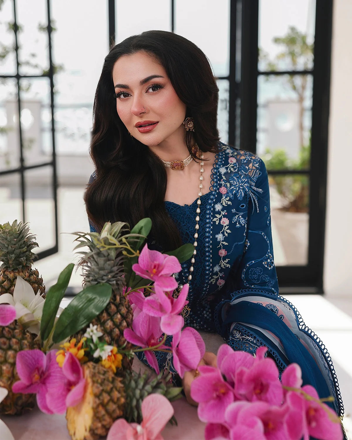 Qalamkar - Sahil Luxury Lawn Embrioidered Eid Collection - A713