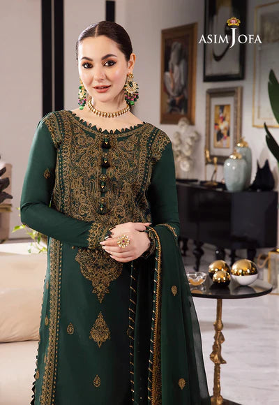 Dhanak 3PC Embroidered With Chiffon Embroidered Dupatta-244