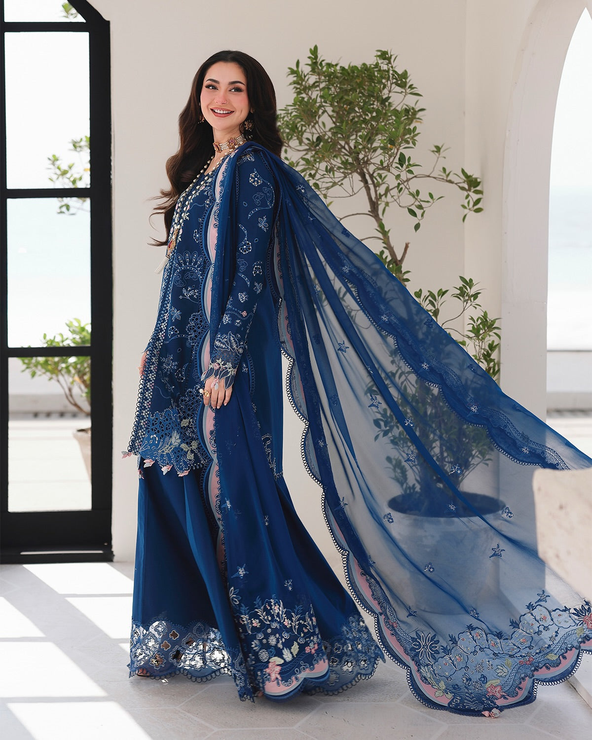 Qalamkar Sahil - Luxury Lawn Unstitched 3Pc Suit - P713