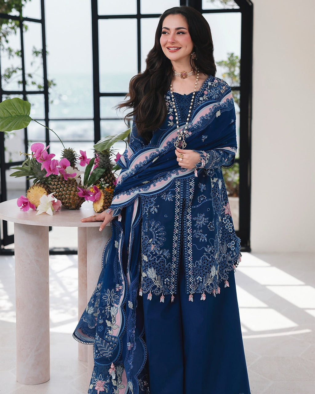 Qalamkar Sahil - Luxury Lawn Unstitched 3Pc Suit - P713